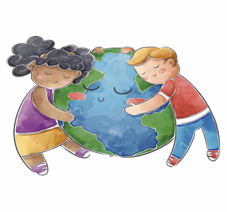 Kids vinyl rug globe for kids - TenStickers