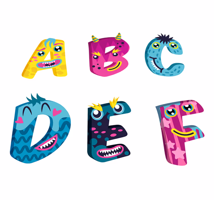 Kids vinyl rug alphabet letters design - TenStickers
