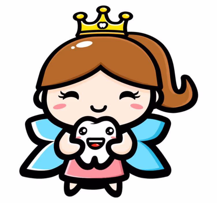 Cute design tooth fairy kids vinyl rug - TenStickers