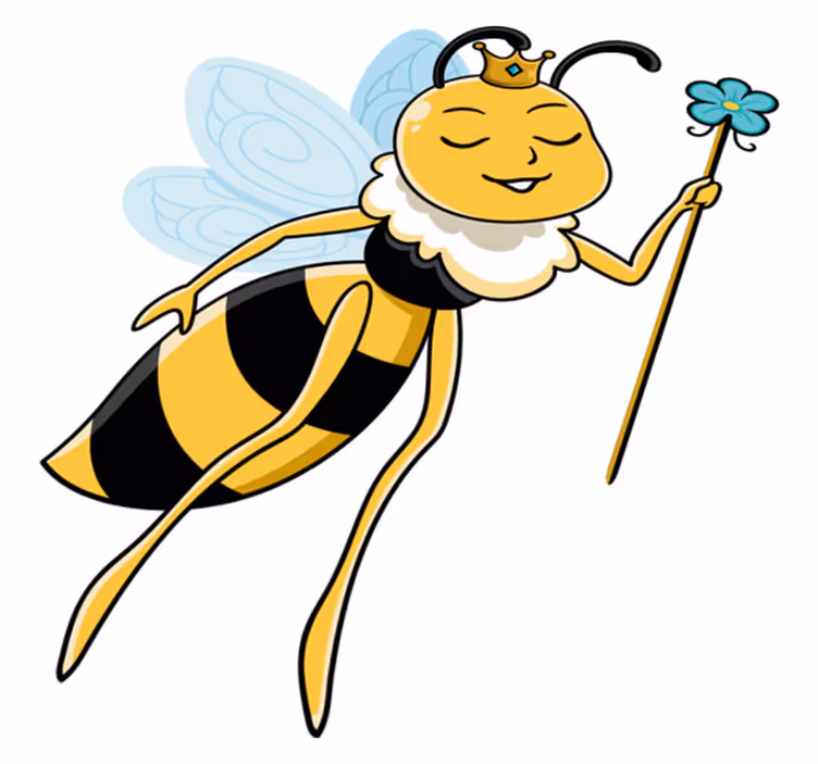 Kids vinyl rug fairy bee charming design - TenStickers