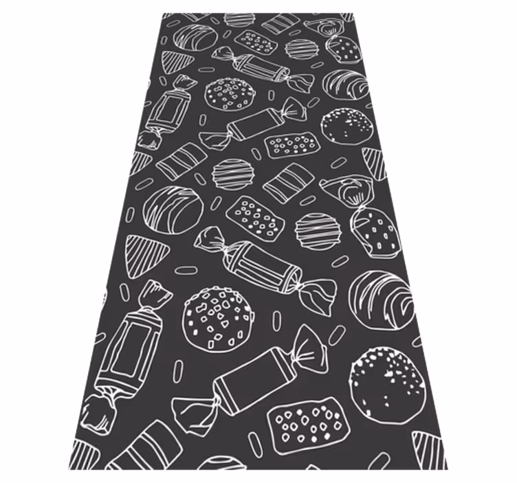 Kitchen vinyl rug candy pattern - TenStickers