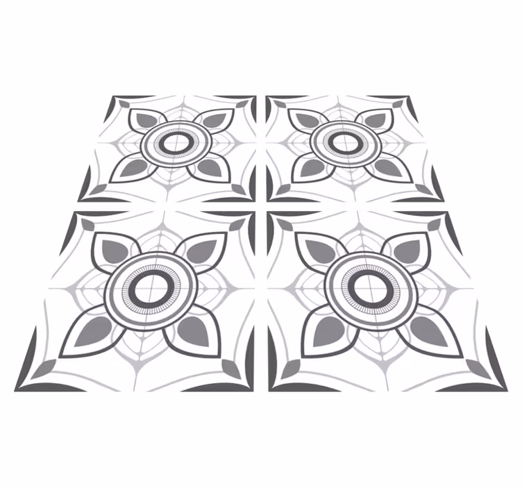 Kitchen vinyl rug portuguese tile sticker simple - TenStickers