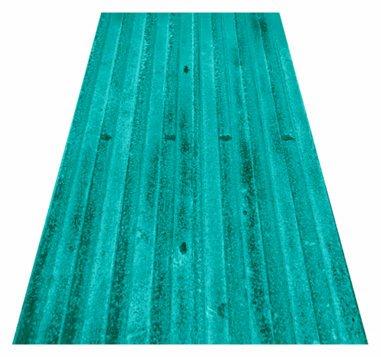 Kitchen vinyl rug in mint aged metallic texture - TenStickers