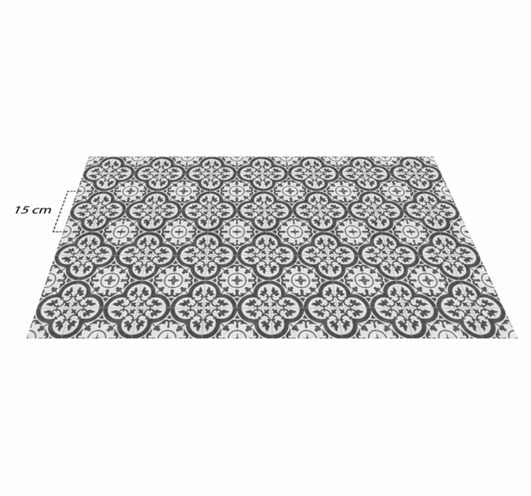 Kitchen vinyl rug moroccan tile design - TenStickers