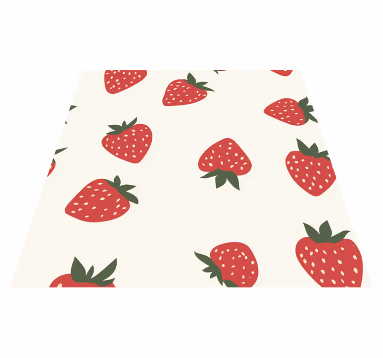 Kitchen vinyl rug with cherry fruit design - TenStickers