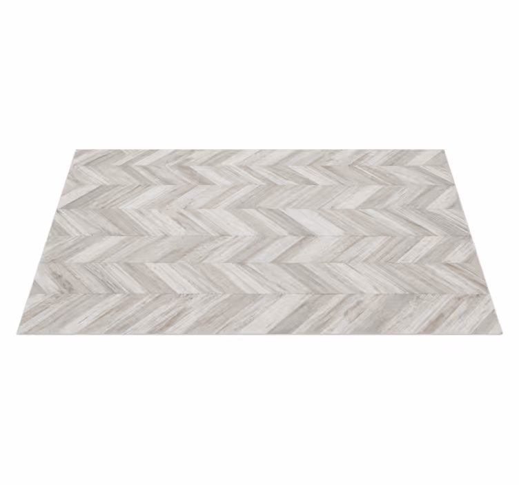 Kitchen vinyl rug rustic v-plank design - TenStickers