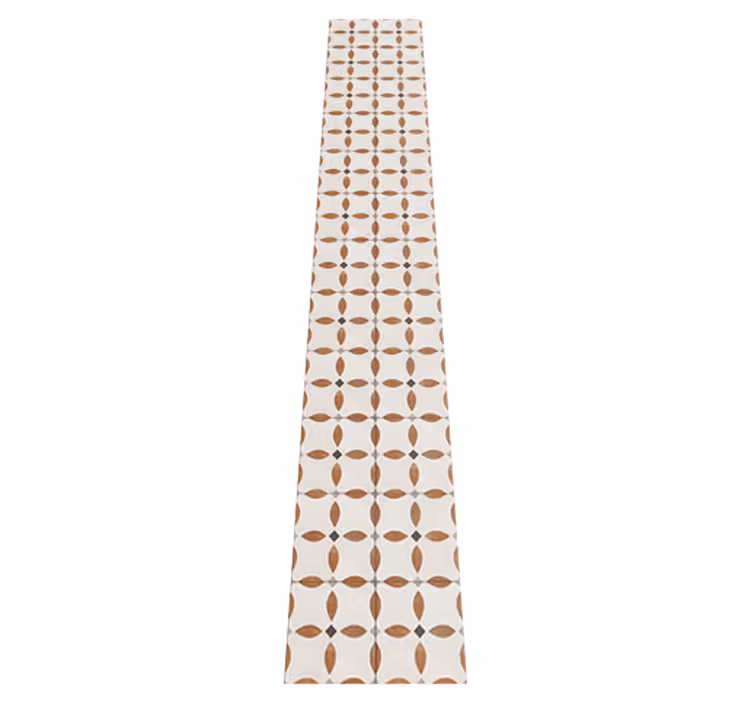 Kitchen vinyl rug with roman-style tiles design - TenStickers