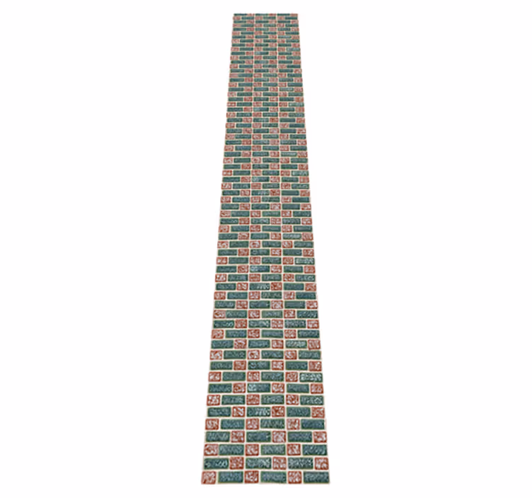 Kitchen vinyl rug simple brick tiles pattern - TenStickers