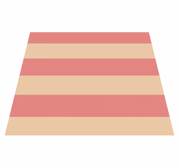 Kitchen vinyl rug with pink horizontal stripes - TenStickers