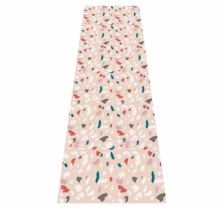 Bedroom vinyl rug with terrazzo effect pattern - TenStickers