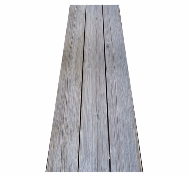 Bedroom vinyl rug nordic gray reclaimed wood - TenStickers