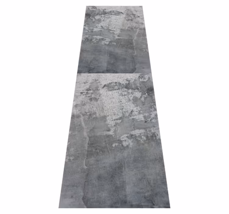 Bedroom vinyl rug with retro silver geometric pattern - TenStickers