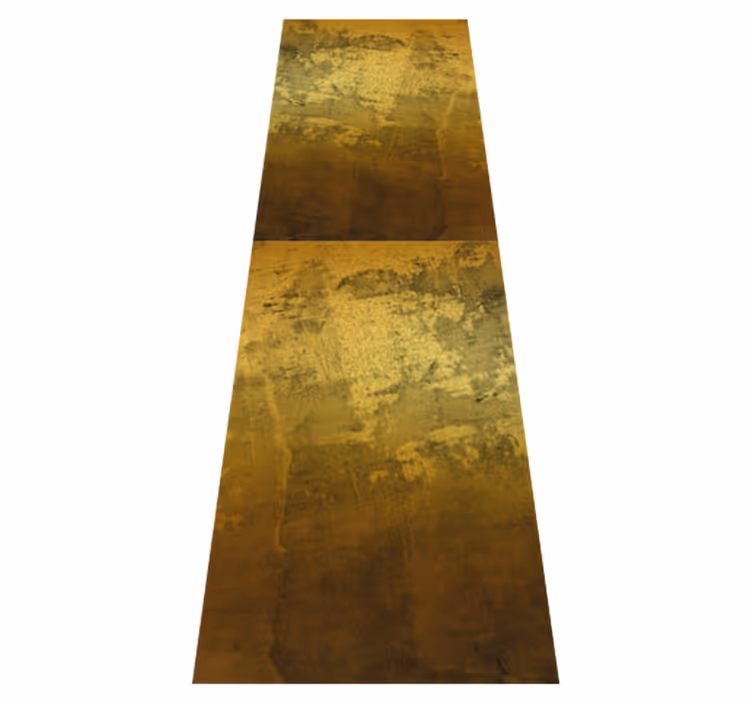 Bedroom vinyl rug with retro gold tangle pattern - TenStickers