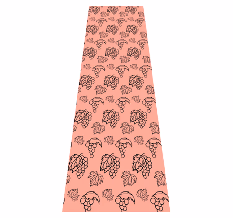 Bedroom vinyl rug african style pink grapes design - TenStickers