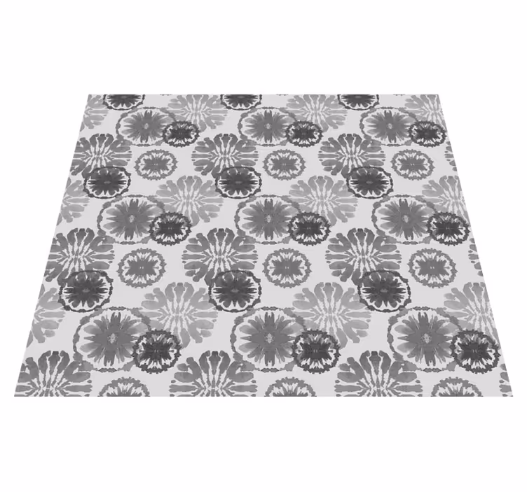 Grey painted illusion office vinyl rug - TenStickers