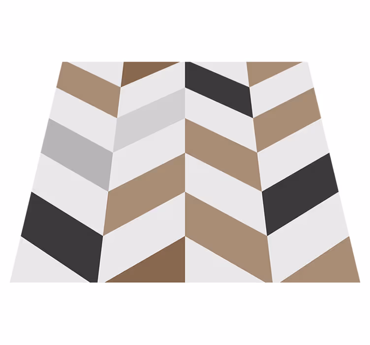 Office vinyl rug colorful blocks geometric design - TenStickers