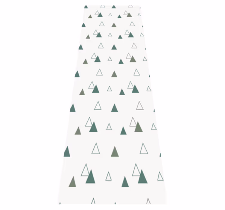 Office vinyl rug in triangles nature colors - TenStickers