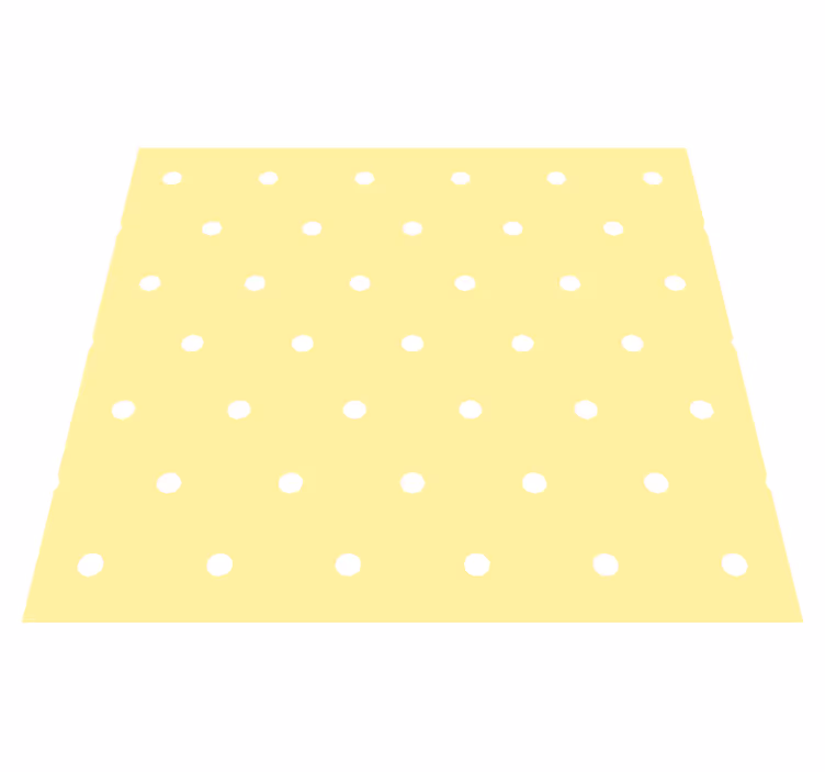 Bedroom vinyl rug with yellow polka dots - TenStickers
