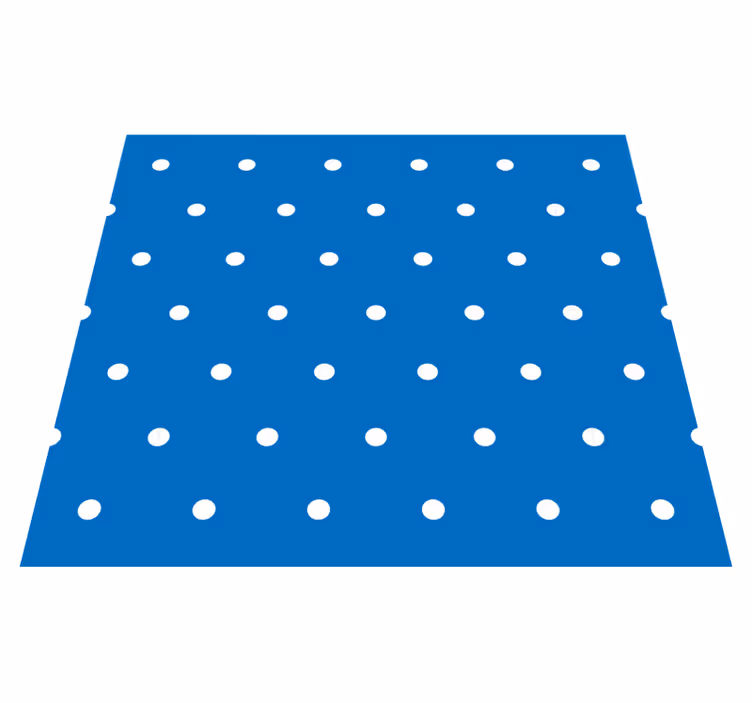 Bedroom vinyl rug with polka dots on blue background - TenStickers