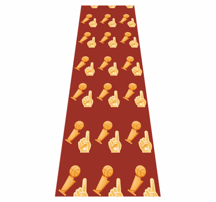 Bedroom vinyl rug basketball court design - TenStickers