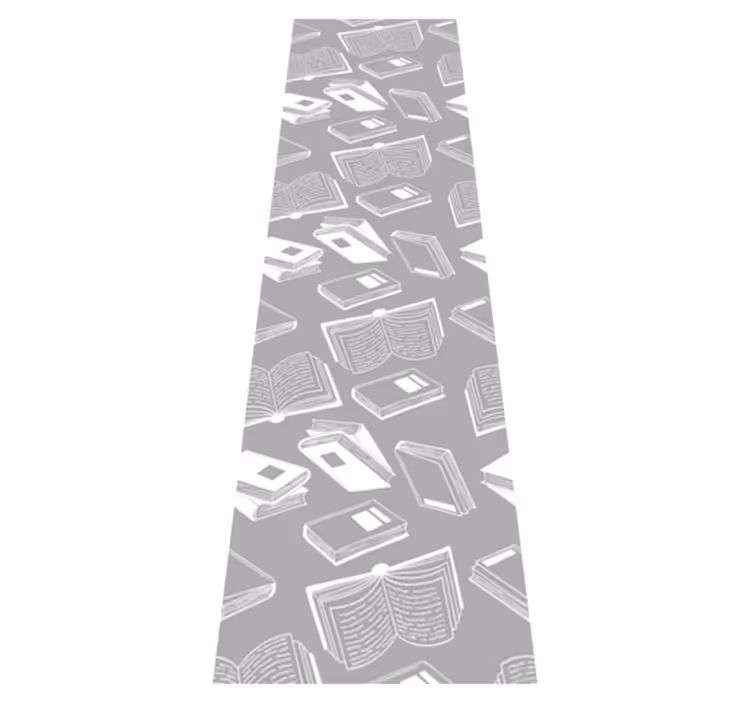 Bedroom vinyl rug nordic style grey verse - TenStickers