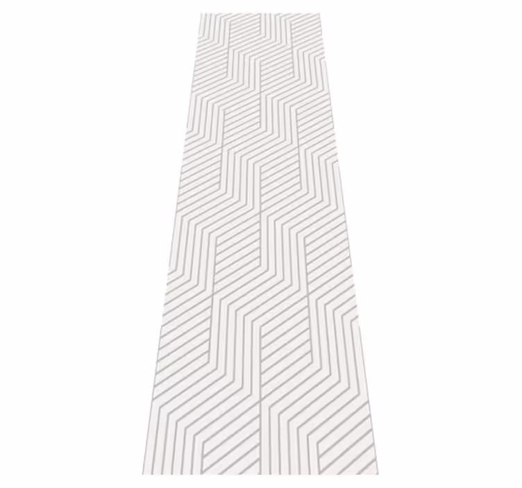 Bedroom vinyl rug with modern octagon design - TenStickers