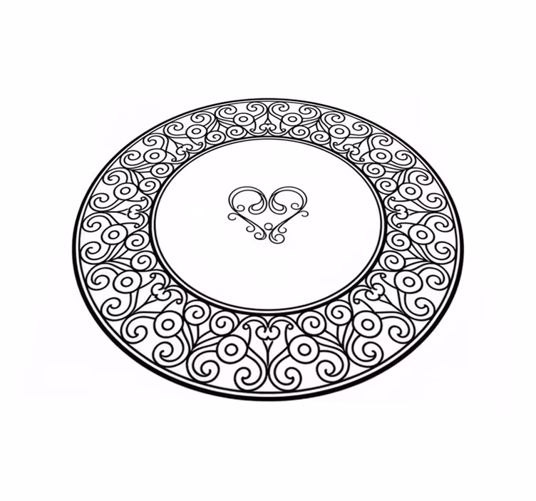Bedroom vinyl rug true love - TenStickers