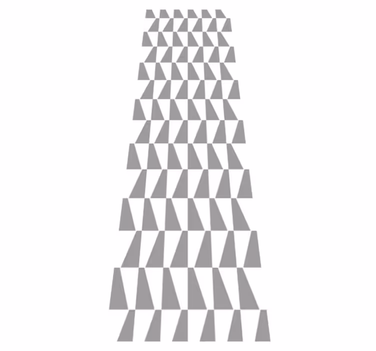 Scandinavian vinyl rug in gray triangles - TenStickers