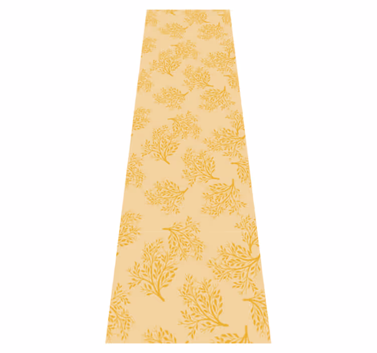 Scandinavian vinyl rug nordic orange trees - TenStickers
