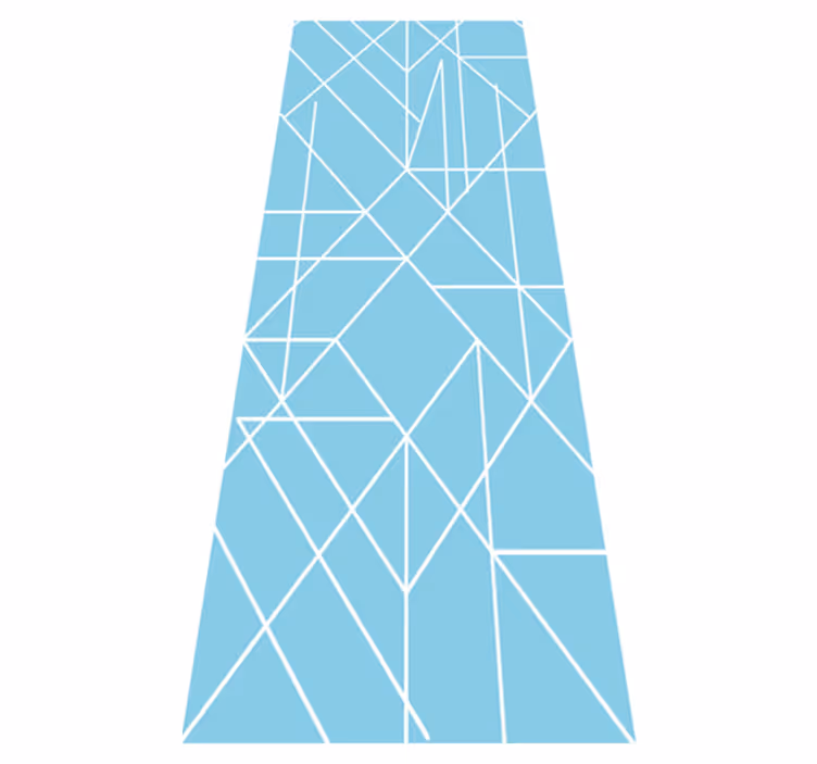 Scandinavian vinyl rug nordic geometric design - TenStickers