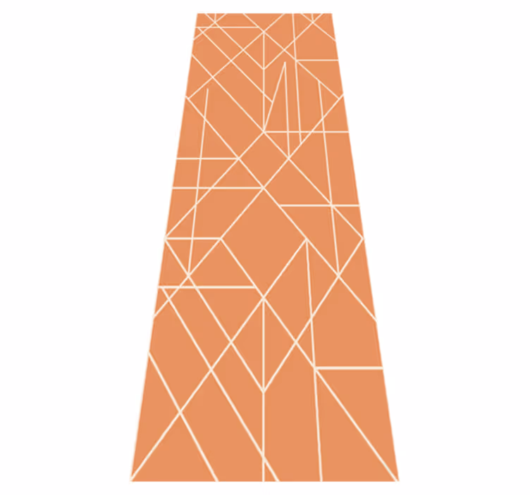 Scandinavian vinyl rug nordic geometric mosaic design - TenStickers