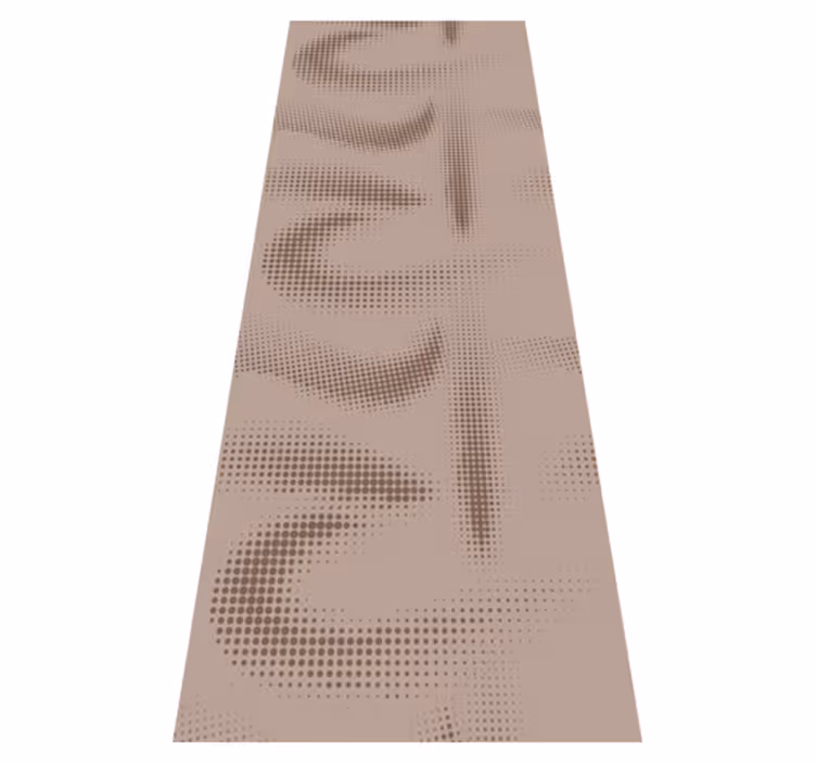Scandinavian vinyl rug with dotted patterns design - TenStickers