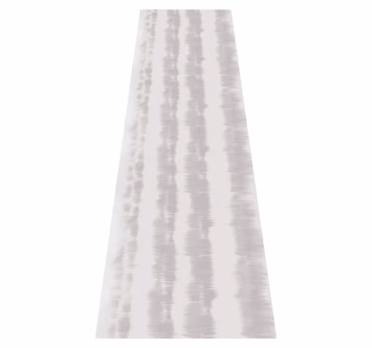Scandinavian vinyl rug in light gray striped pattern - TenStickers