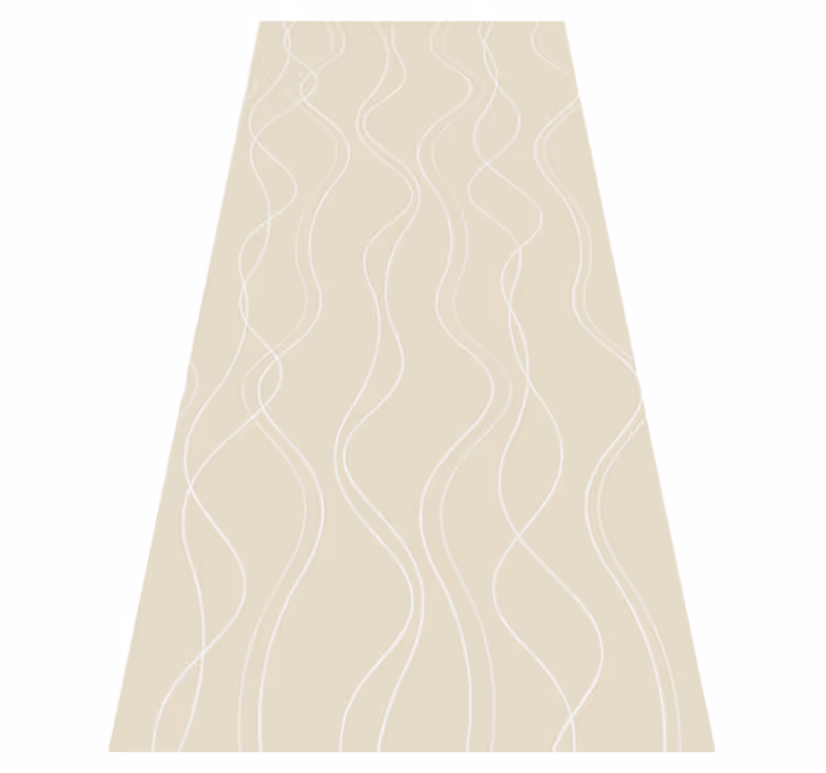 Scandinavian vinyl rug with white and beige pattern - TenStickers