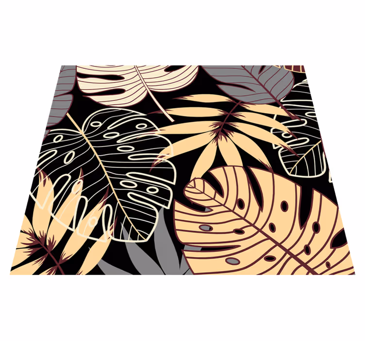 Nature vinyl rug tropical jungle wallpaper - TenStickers