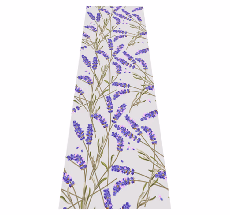 Nature vinyl rug provencal lavender design - TenStickers
