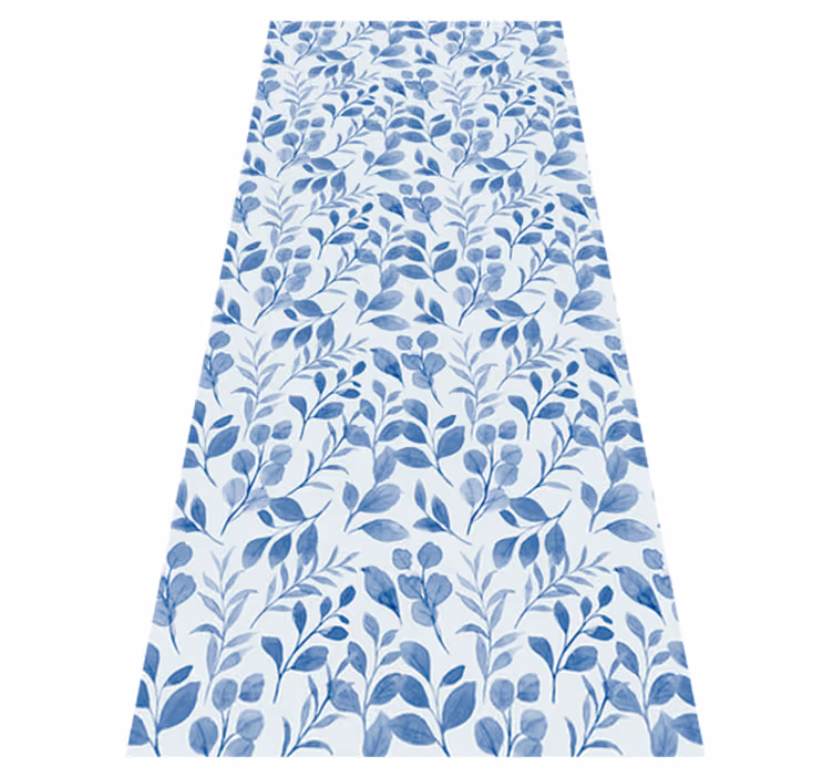Faded leaves nostalgia nature vinyl rug - TenStickers