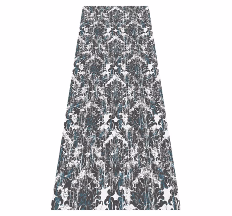 Vintage vinyl rug in old grey tones pattern - TenStickers