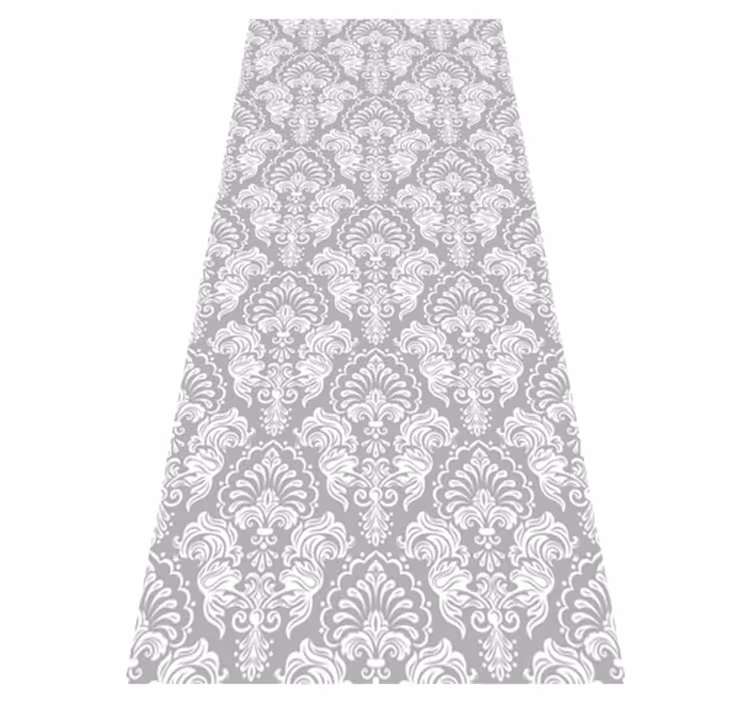 Vintage vinyl rug in damask style seamless - TenStickers
