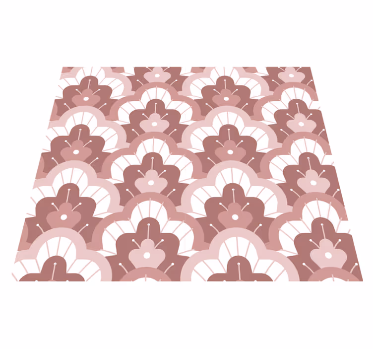 Vintage vinyl rug vintage pink wallpaper - TenStickers