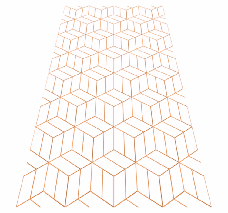Modern vinyl rug with unique octagon design - TenStickers