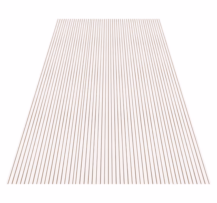 Textured vinyl rug with modern lines in japandi style - TenStickers