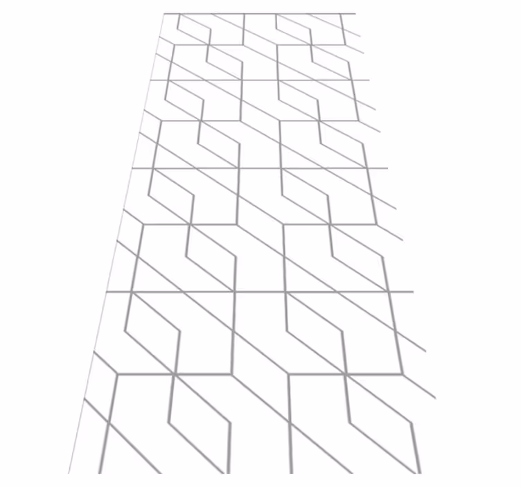 Textured vinyl rug geometric minimalistic white squares - TenStickers