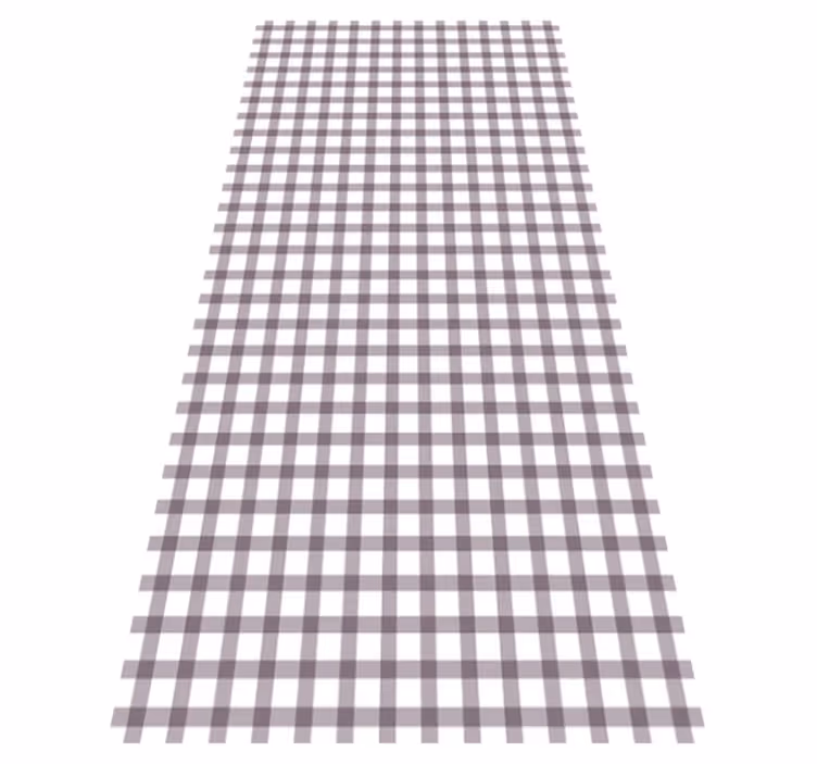 Textured vinyl rug lilac gingham pattern - TenStickers
