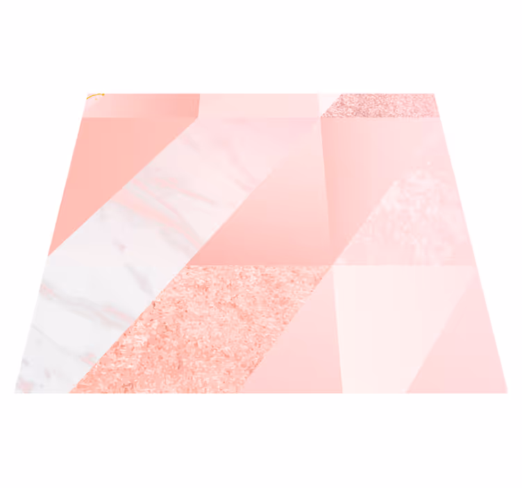 Textured vinyl rug in pink marble design - TenStickers