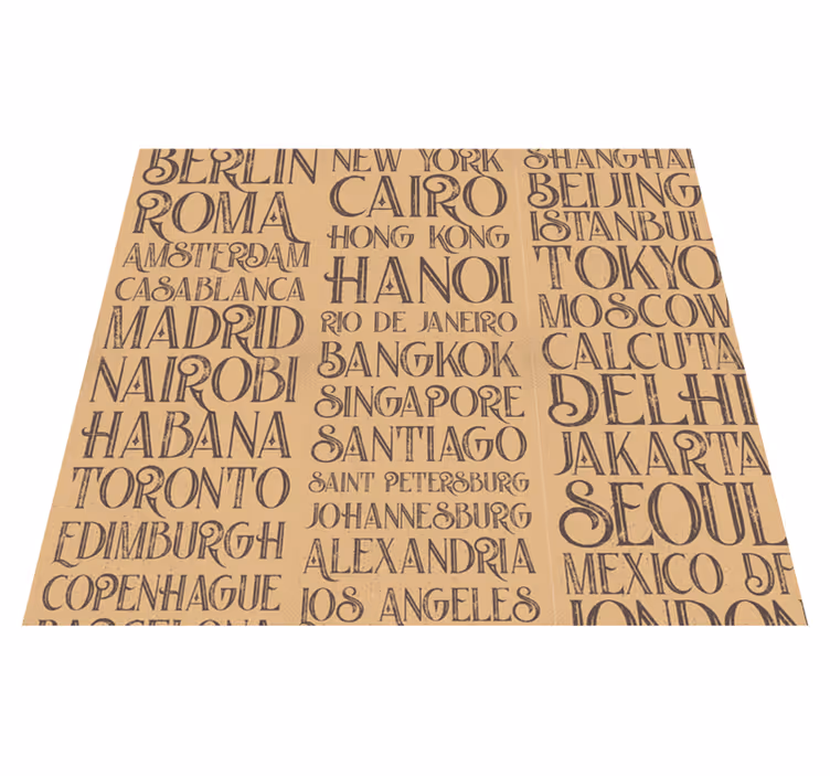 Custom rug cities of the world - TenStickers