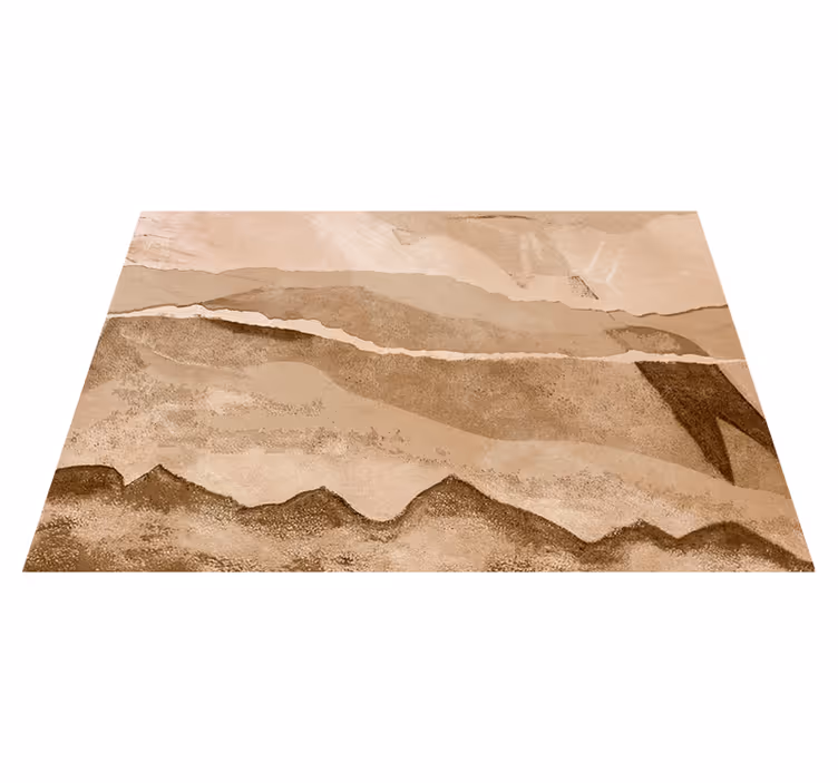 Textured vinyl rug made of paper strips - TenStickers