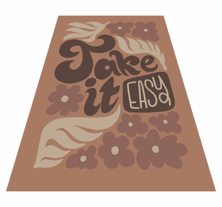 Custom rug relax and unwind - TenStickers