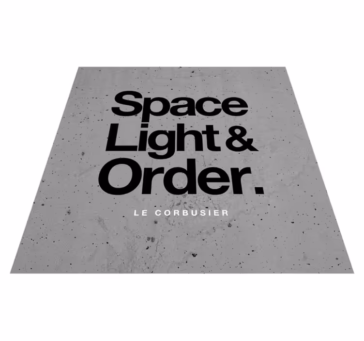 Custom rug inspired by le corbusier's vision - TenStickers