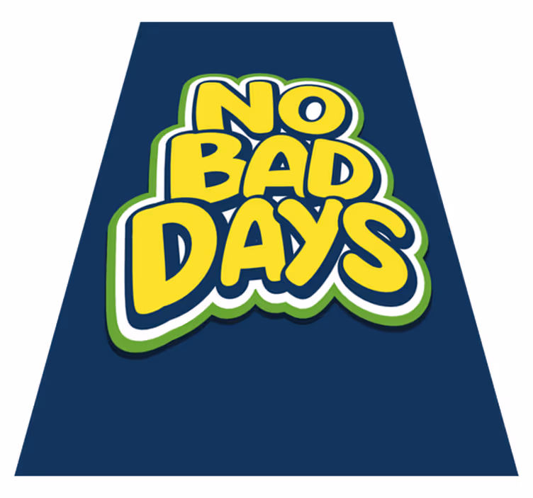 Custom rug for youth no bad days - TenStickers